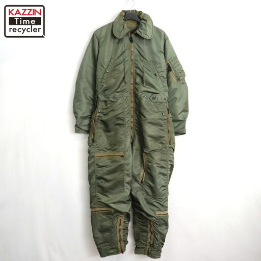 【中古】60s USA製 ヴィンテージ U.S.AIRFORCE CWU-1/P フライト ミリタリー つなぎ 古着 メンズ Lサイズ相当 オリーブグリーン 【中古】60s USA製 ヴィンテージ U.S.AIRFORCE CWU-1/P フライト ミリタリー つなぎ 古着 メンズ Lサイズ相当 オリーブグリーン