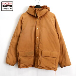【中古】70s USA製 ヴィンテージ WILLIAM BARRY パデットジャケット 古着 メンズ 表記Mサイズ ブラウン