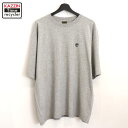 【中古】00s ティンバーランド Timberland プリント 半袖Tシャツ 古着 メンズ 表記Lサイズ グレー