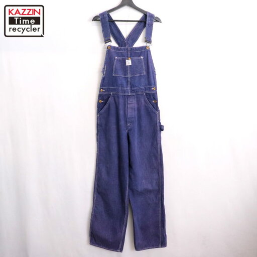 【中古】60s ヴィンテージ SWEET-ORR スイ—トオロー バットダイ オーバーオール 古着 メンズ ~XSサイズ相当 ネイビー 【中古】60s ヴィンテージ SWEET-ORR スイ—トオロー バットダイ オーバーオール 古着 メンズ ~XSサイズ相当 ネイビー