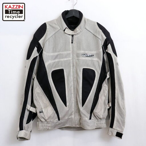 【中古】00s Nitro レーシングジャケット 古着 メンズ 表記XLサイズ グレー・ブラック 【中古】00s Nitro レーシングジャケット 古着 メンズ 表記XLサイズ グレー・ブラック