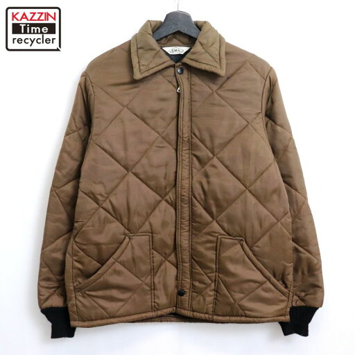 【中古】70s USA製 ヴィンテージ G.M.A 中綿 キルティング ジャケット 古着 メンズ Lサイズ相当 ブラウン 【中古】70s USA製 ヴィンテージ G.M.A 中綿 キルティング ジャケット 古着 メンズ Lサイズ相当 ブラウン