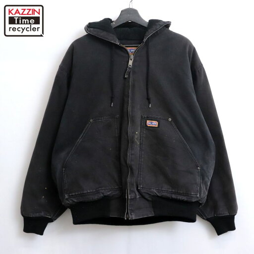【中古】00s BIG SMITH ビッグスミス ダック ジャケット 古着 メンズ 表記XLサイズ ブラック 【中古】00s BIG SMITH ビッグスミス ダック ジャケット 古着 メンズ 表記XLサイズ ブラック