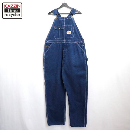 【中古】70s USA製 ヴィンテージ RED CAMEL ローバック デニム オーバーオール 古着 メンズ XLサイズ相当 ビッグサイズ オーバーサイズ ブルー 【中古】70s USA製 ヴィンテージ RED CAMEL ローバック デニム オーバーオール 古着 メンズ XLサイズ相当 ビッグサイズ オーバーサイズ ブルー