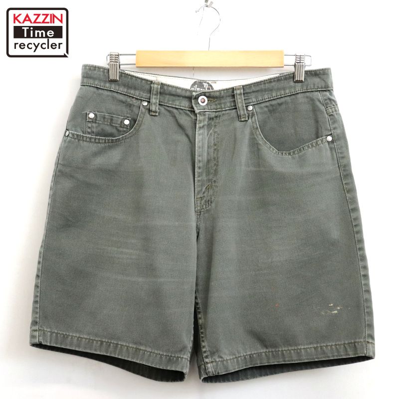 【中古】00s リーバイス Levi's シルバータブ silverTab ショートパンツ 古着 メンズ Lサイズ相当 グレー