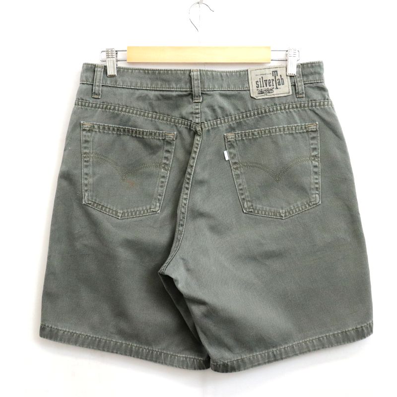 【中古】00s リーバイス Levi's シルバータブ silverTab ショートパンツ 古着 メンズ Lサイズ相当 グレー