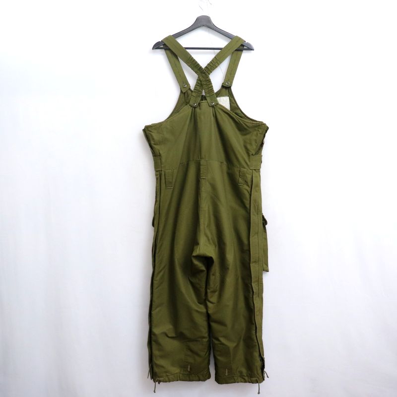 【中古】90s ヴィンテージ カナダ軍 中綿 IECS オーバーオール 古着 メンズ XLサイズ相当 ビッグサイズ オーバーサイズ オリーブグリーン