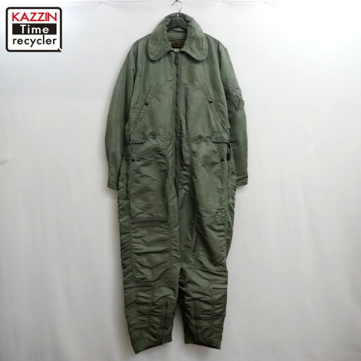 【中古】60s USA製 ヴィンテージ U.S.AIRFORCE CWU-1/P フライトスーツ つなぎ 古着 メンズ 表記Large-Longサイズ カーキ 【中古】60s USA製 ヴィンテージ U.S.AIRFORCE CWU-1/P フライトスーツ つなぎ 古着 メンズ 表記Large-Longサイズ カーキ