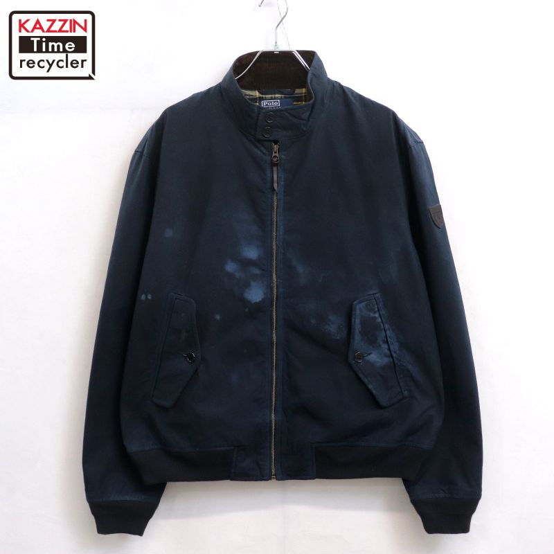 P10倍! 【中古】20s ラルフローレン RALPH LAUREN 裏地チェック スイングトップ 古着 メンズ 表記Lサイズ ネイビーCondition 状態コンディション追記全体 : 変色※記載しきれない微細な汚れやダメージがある場合がございます。あくまで古着であるということを理解頂いたうえ、ご検討くださいませ。Detail 詳細年代-ブランドラルフローレン RALPH LAUREN 生産国トルコ カラーネイビー素材コットンジッパーTALON刺繍ワッペンコメントオイルドのような生地感ですがオイルは使われていません。Size サイズサイズ表記L着用感メンズXL~サイズ相当実寸肩幅 : 53 cm 身幅 : 61 cm 着丈 : 66 cm袖丈 : 66 cm ※丁寧に計測していますが若干の誤差はご了承下さい。※採寸は弊社独自の場所で計測しております。※特に着丈に関しましては、前身頃襟元よりの計測となっておりますのでご注意ください。 詳しくはサイズガイドをご覧ください。→→メンズ スイングトップの他の商品を見る→→ラルフローレンの他の商品を見る→→BIGサイズの他の商品を見る
