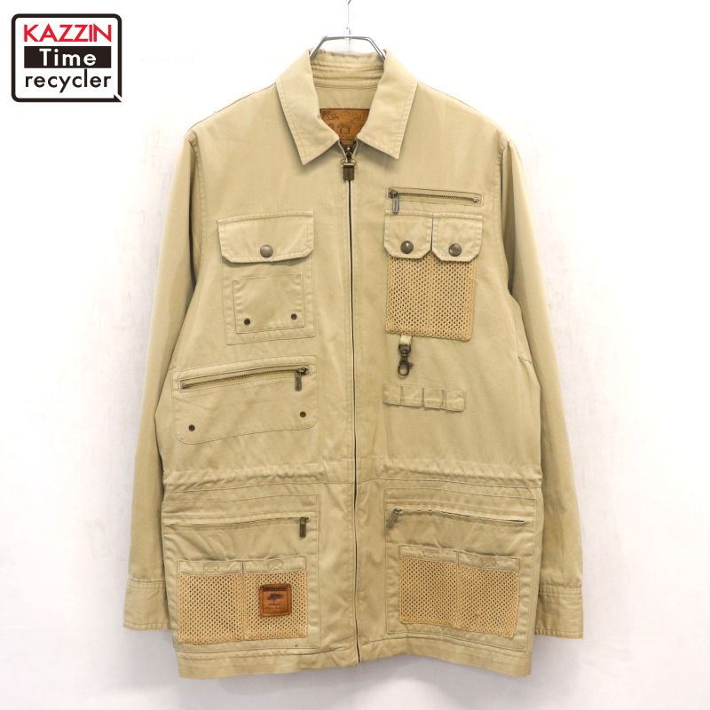 【中古】90s ヴィンテージ ラルフローレン RALPH LAUREN フィッシング ジャケット 古着 レディース 表..