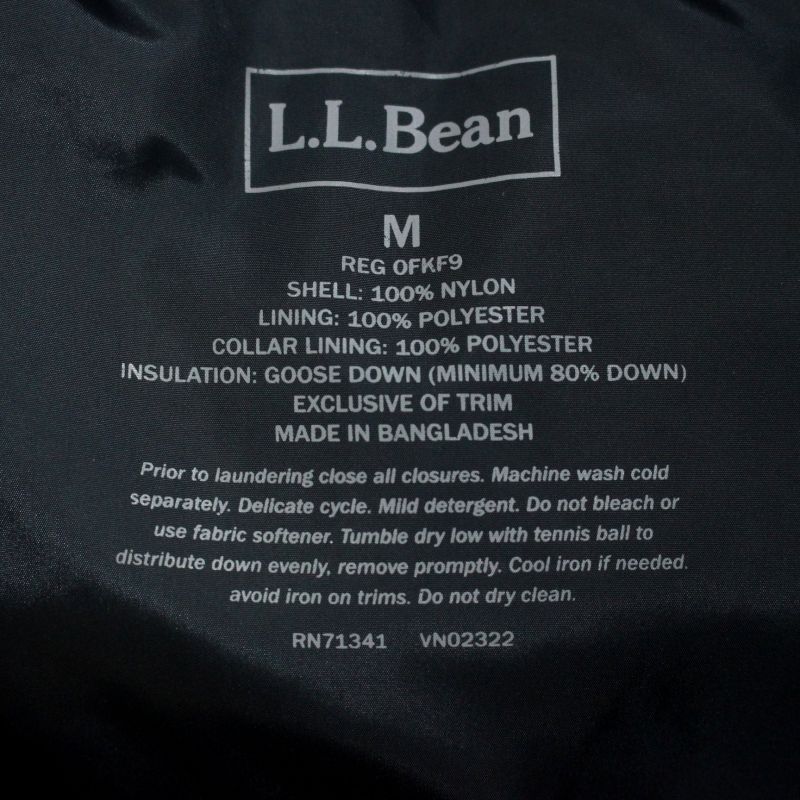 【中古】00s エルエルビーン L.L.Bean ダウンベスト 古着 メンズ 表記Mサイズ レッド