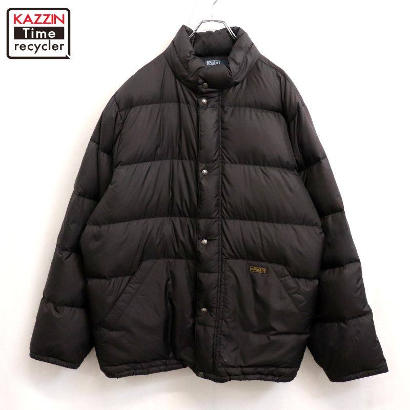Rakuten - 【中古】00s ラルフローレン RALPH LAUREN ダウンジャケット 古着 メンズ XL~サイズ相当 ビッグサイズ オーバーサイズ ブラック