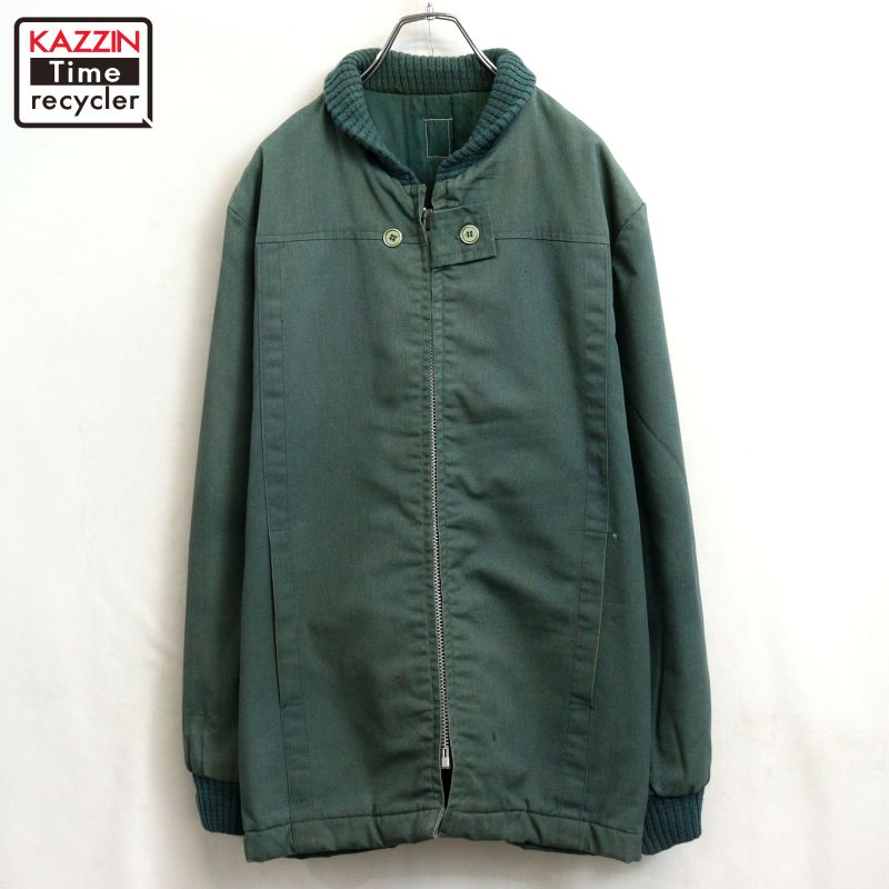 【中古】70s ヴィンテージ ファラオ ジャケット 古着 メンズ XLサイズ相当 ビッグサイズ オーバーサイズ グリーン
