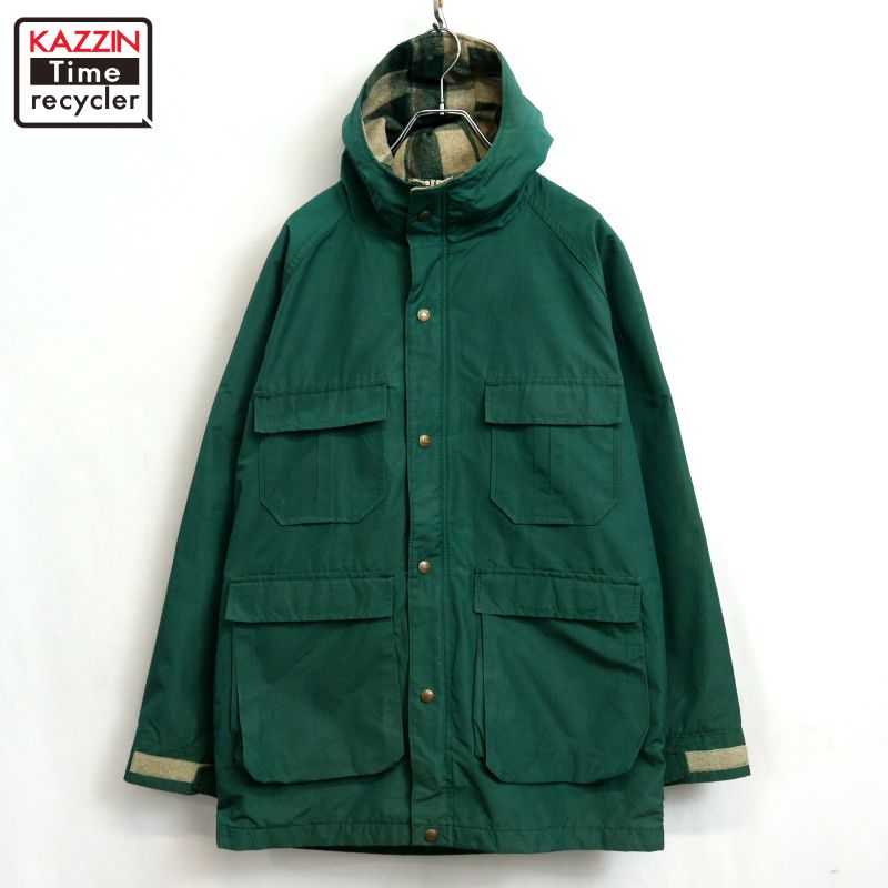 【中古】70s USA製 ヴィンテージ ウールリッチ WOOLRICH マウンテンパーカー 古着 メンズ 表記Mサイズ グリーン