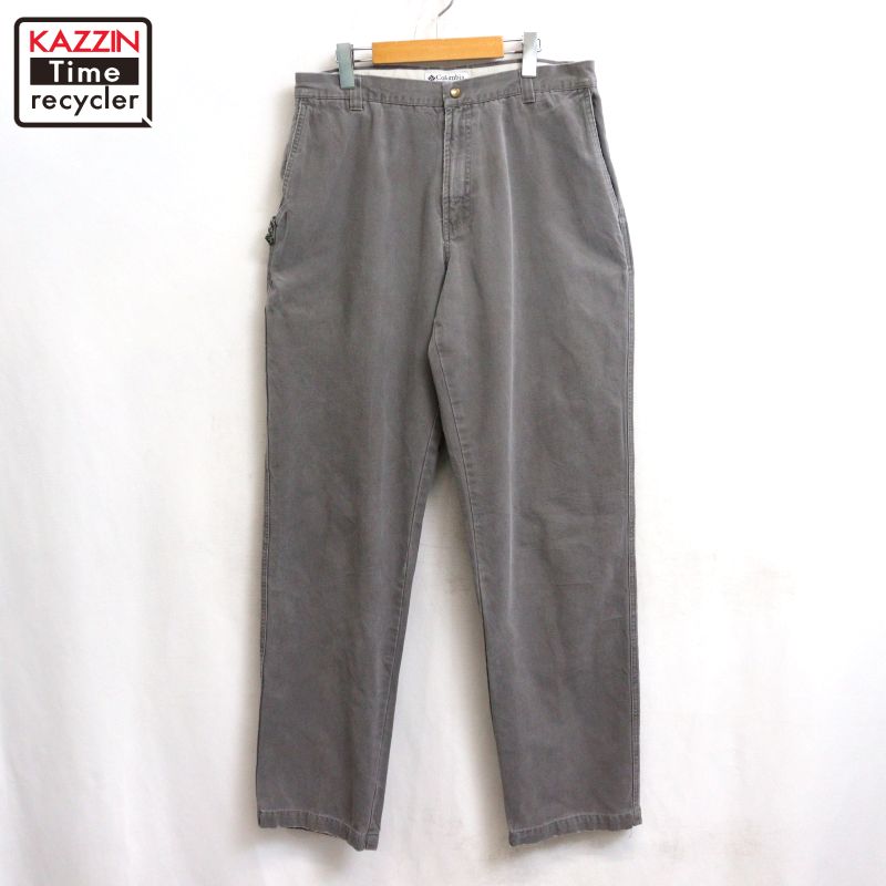 Rakuten - 【中古】90s ヴィンテージ コロンビア Columbia パンツ 古着 メンズ 表記34サイズ グレー