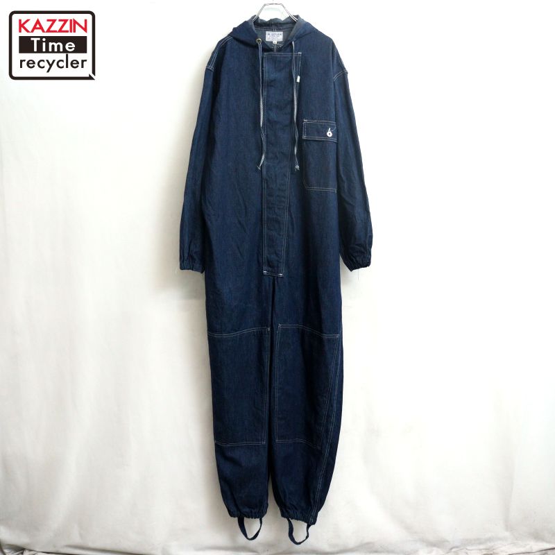 【中古】60s ヴィンテージ U.S.NAVY M.SETLOW デニム つなぎ 古着 メンズ 表記42サイズ ネイビー
