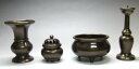 【全品ポイントアップ】仏具セット 『つぼみ 具足セット ( 三具足 + 前香炉 ) 色付 4寸 』 仏具 お仏壇用 各宗派おすすめ 本香炉 香炉 ローソク立て ...