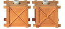 【全品ポイントアップ】神棚・神具 『花台(A) 4号 1対(2個)入り』【z4461】 ( 花瓶 榊立て はな セット 国産 板 お供え お祭り お祀り 神社 ...