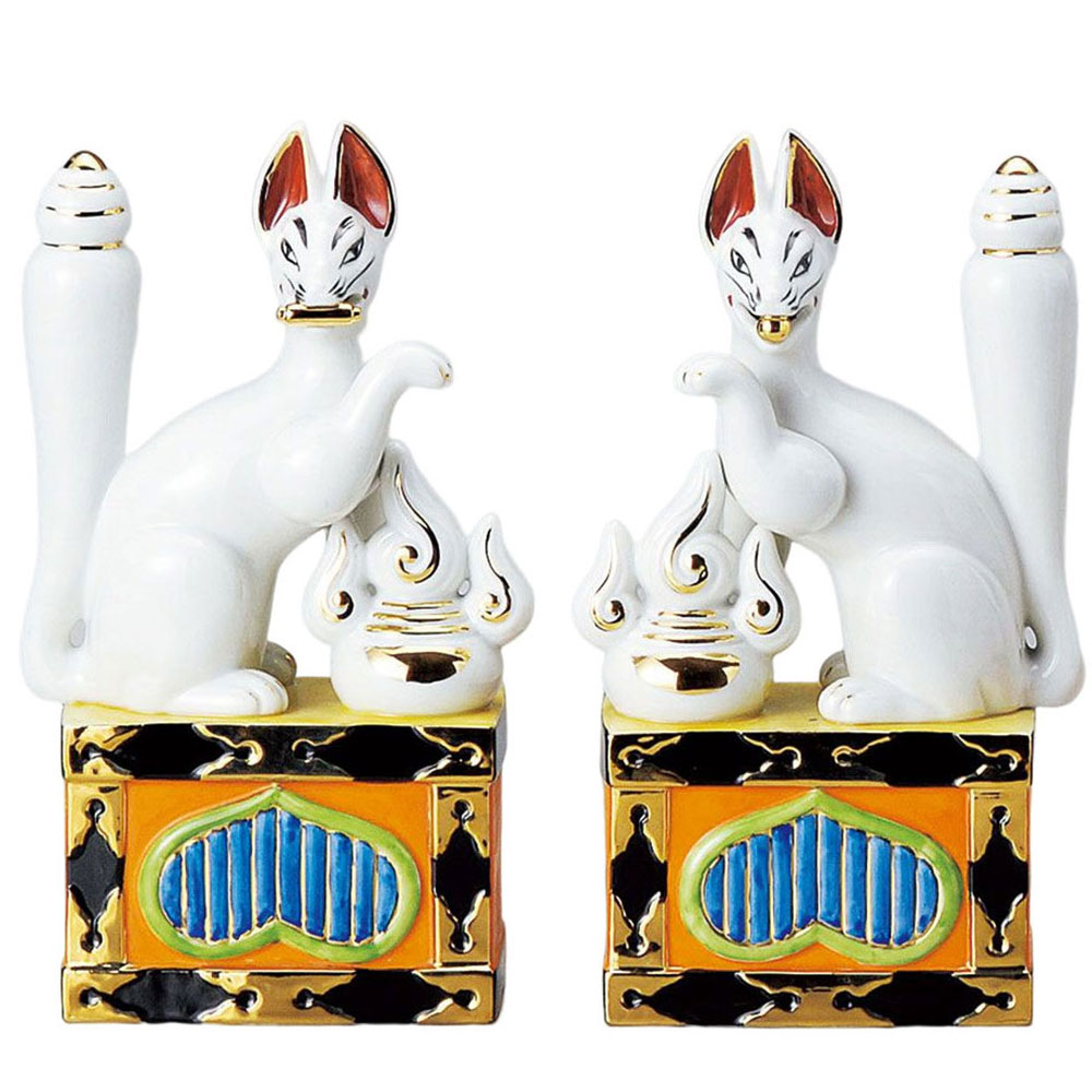 狛犬 陶器製 一対 4寸 青磁 シンプル 12センチ 小型 本格的 神棚飾り 置物 インテリア 玄関 セトモノ 国産 神棚 神具