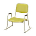 肘付き本堂用お詣り椅子 AL-260E (座高26cm) アルミ製 ( 送料無料 本堂用椅子 寺院仏具 寺院用椅子 本堂椅子 スツール イス 寺用 スタッキング...
