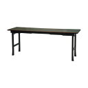 【ポイント5倍】【寺院用仏具】背高 二月堂机 Part2 折りたたみ式 6尺 (幅180cm×高さ70cm) 黒塗面朱 国産 日本製 木製 ( 机 折畳式 折り...