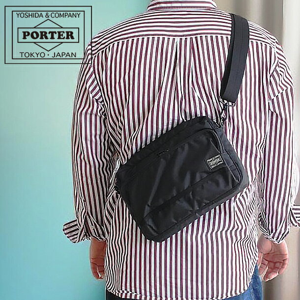 ポーター フラッシュ ショルダーバッグ 689-05949 吉田カバン PORTER FLASH 斜め掛け ショルダー ミニ 小さめ メンズ レディース 男性 女性 通学 通勤 大容量 ブランド 軽量 撥水 大人 二層