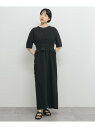 【SALE/35%OFF】フリルシャーリングドッキングワンピース KBF ケービーエフ ワンピース・ドレス ワンピース グリーン ブラック【RBA_E】【送料無...