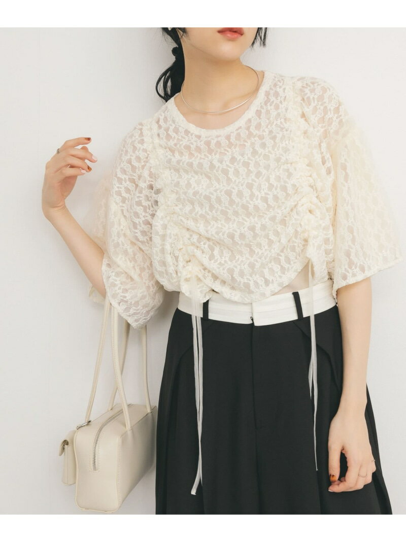 【SALE／50%OFF】ドロストレーストップス KBF ケービーエフ トップス シャツ・ブラウス ブラック ホワイト【RBA_E】[Rakuten Fashion]