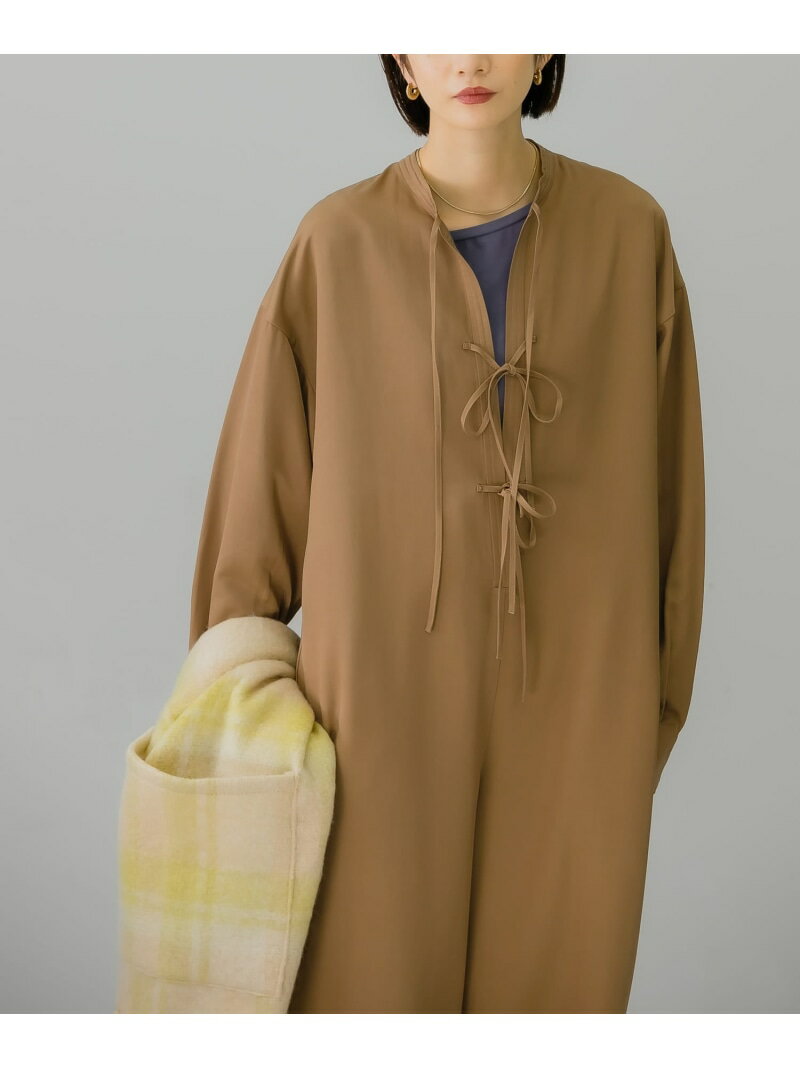 【SALE／70%OFF】フロントタイジャンプスーツ KBF ケービーエフ オールインワン・オーバーオール オーバーオール・サロペット ブラック ブラウン【RBA_E】[Rakuten Fashion]