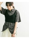 【SALE/50%OFF】レイヤードライクニットビスチェ KBF ケービーエフ トップス ニット レッド ブラック【RBA_E】[Rakuten Fashion...