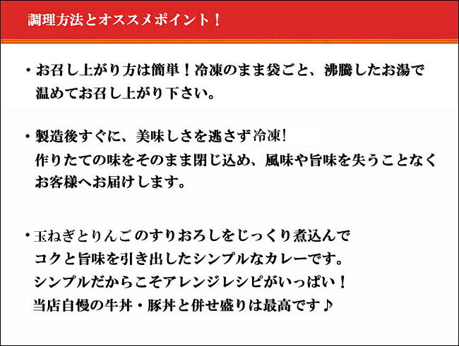 【リニューアル】カレー［10食セット］(冷凍食品)