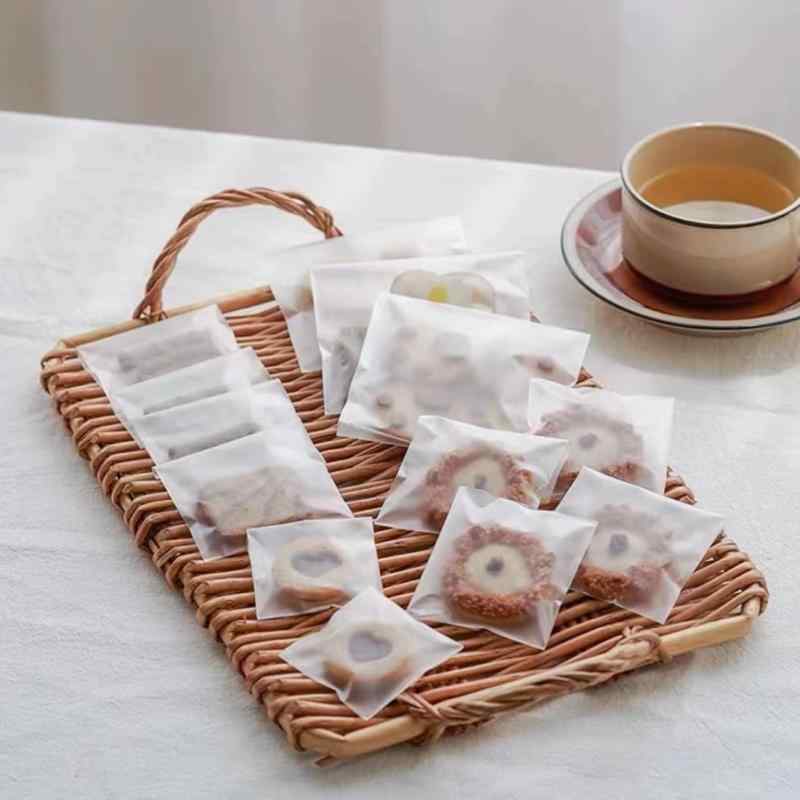 100枚 食品対応袋 半透明 OPP レーズンサンド袋 スイーツパック お菓子 パン袋 パン用OPP袋 サイドシール ラッピングバッグ ビニール袋 ギフトバッグ ミニ OPP袋 クッキー チョコ ラッピング 個