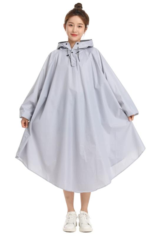 [BUQIREN] レインコート 自転車 レインポンチョ 大きいサイズ 通学 レディース メンズ 大きめ ロング ..
