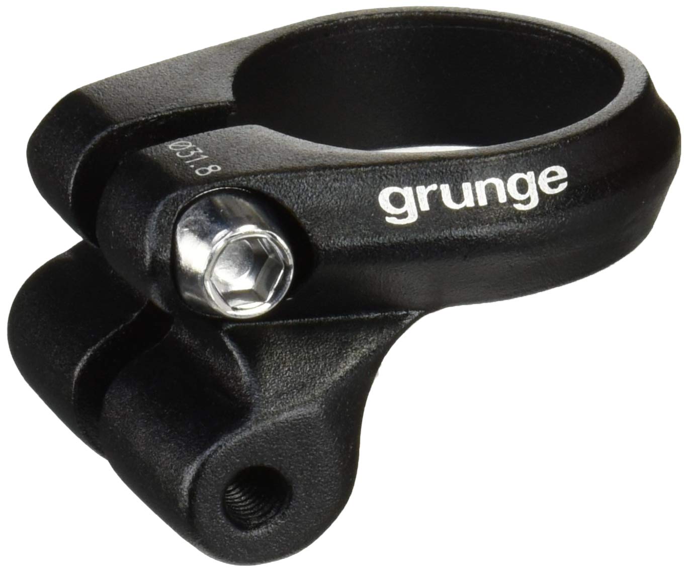 Bicycle Seat Clamp with Carrier Mounts, Black, 31.8mm, Seatpost Clamp, Luggage Rack Mounting Hardware, for Road Bikes, Hybrid Bikes, Mountain Bikes, Bicycle Parts, Bicycle Components, Repair Parts