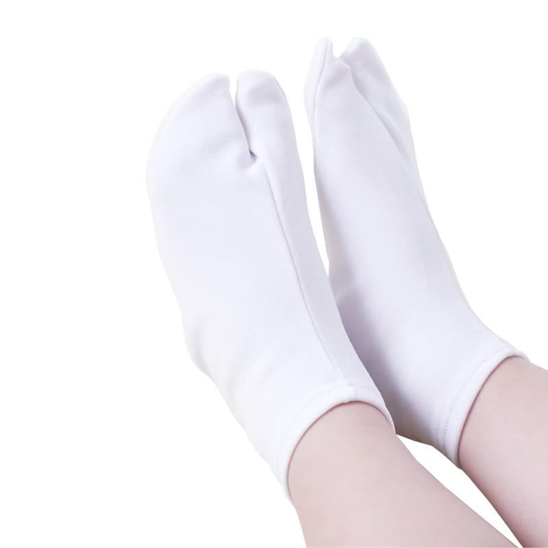 Rakuten - [あめてまり] 足袋 ストレッチ たび 白 口ゴム 滑り止め付き 11cm～30cm対応 らくらく 簡単着脱 コハゼ無し 靴下タイプ のびーるストレッチ 男女兼用 痛くない 大人 子ども メンズ レディース