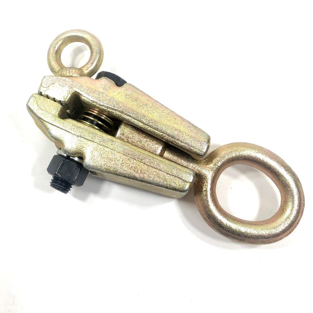 ・材質:鍛造鋼 ・製品サイズ:長さ220mm×高さ70mm×爪幅45mm ・最大耐荷重:垂直5トン、横方向2トン ・型番:KRB046