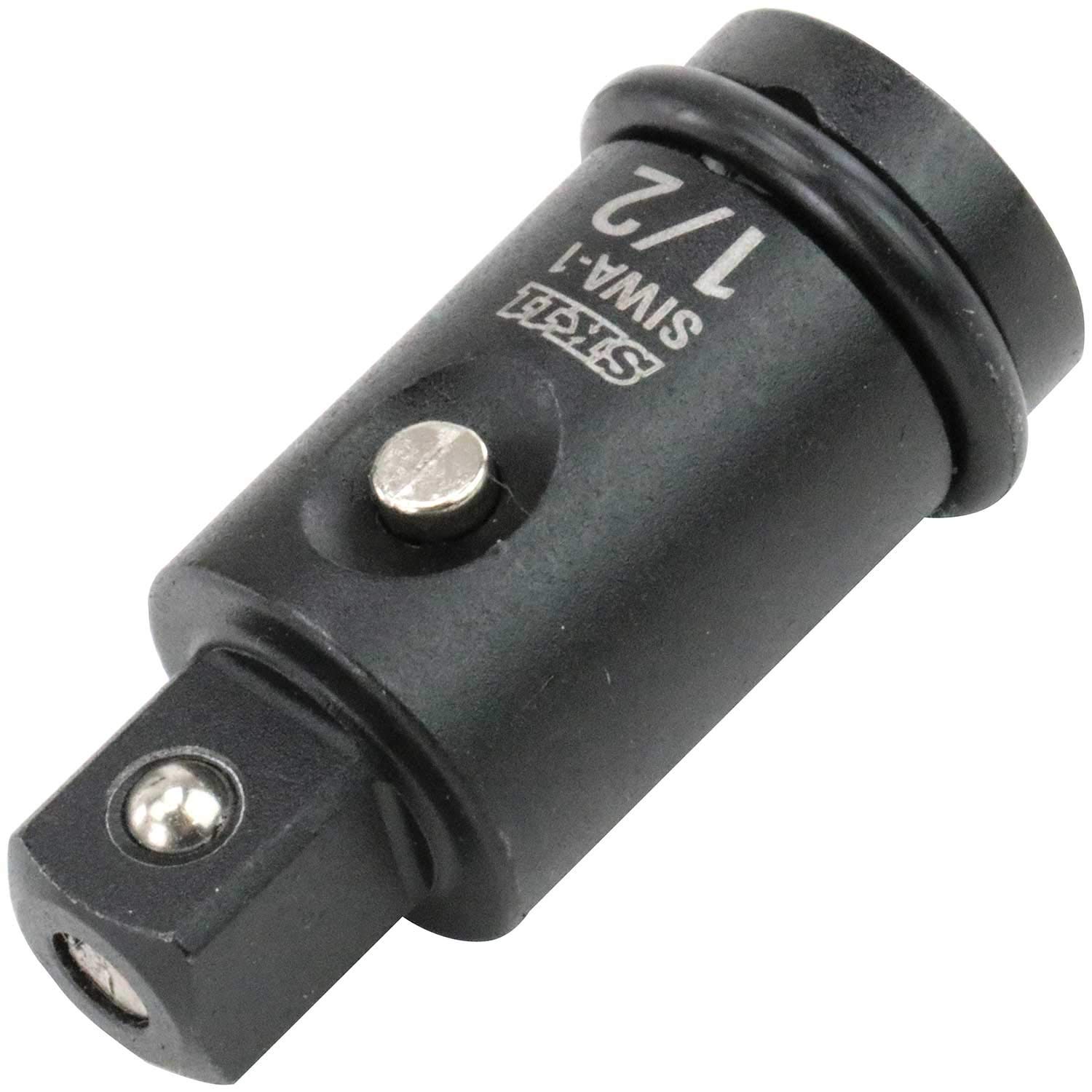 ・対応差込角:12.7mm(1/2sq) ・適応機種:ピン固定式インパクトレンチ(充電・電動・エアー) ・対応ソケットレンチ:ピン固定式インパクトソケットレンチ ・本体素材:クロームモリブデン(cr-mo) ・付属品:ピン・リング
