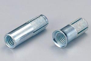 ・入数:100個 ・ねじの呼び:M10 ・全長:30mm ・外径:12.0mm ・ねじ長さ:12mm ・引張最大荷重:19.0kN ・せん断最大荷重:27.0kN ・下穴径:12.5mm ・穿孔深さ:30mm ・埋込深さ:30mm ・材質:スチール ・表面処理:三価クロメート仕上げ
