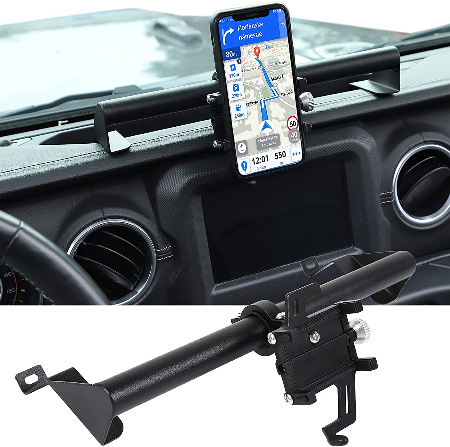 車載ホルダー ジープ ラングラー JL 専用 携帯電話ホルダー スマホスタンド ダッシ...