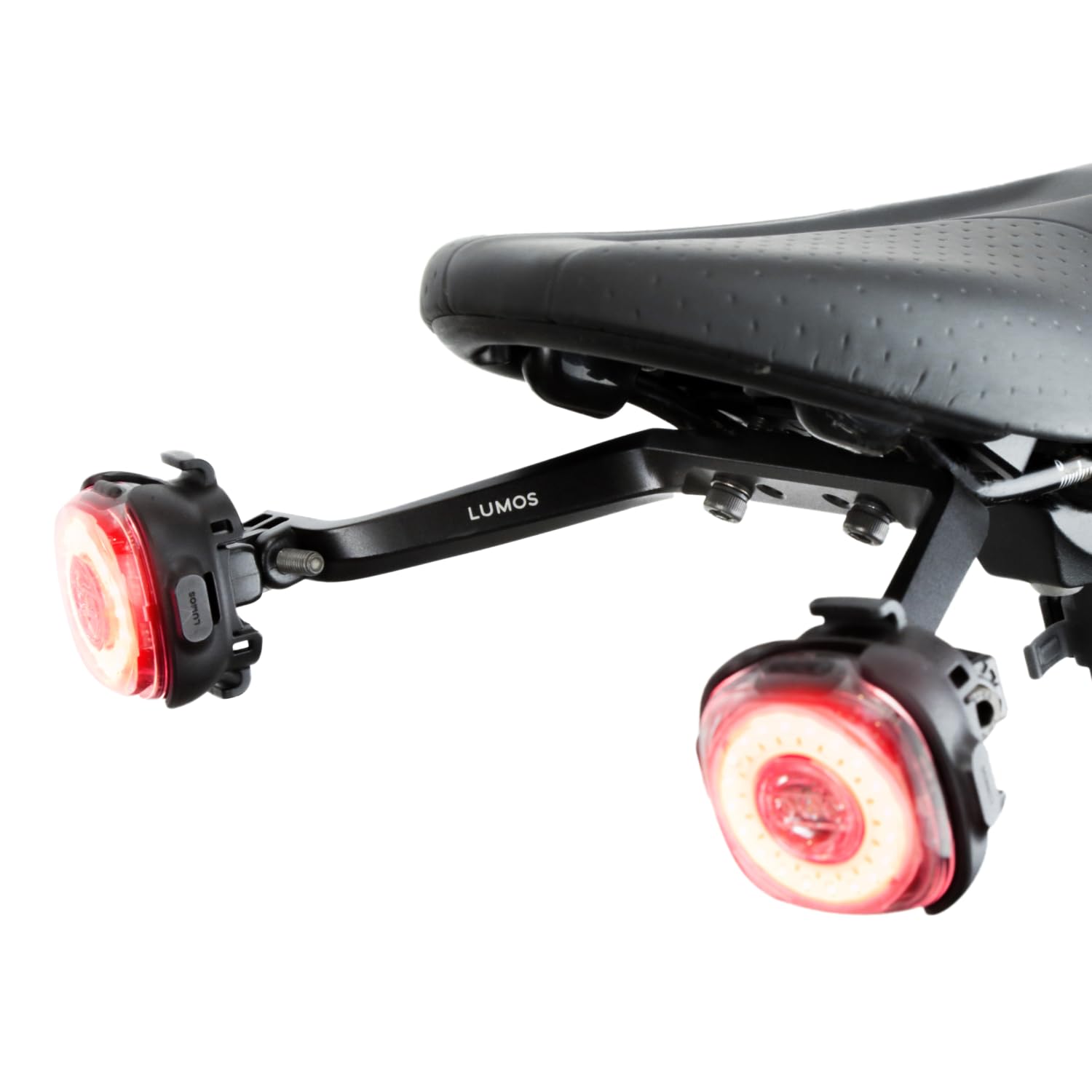 自転車用ウインカーマウント サドルレール取り付け用 リアターンシグナルマウント 2個装着対応 角度調整可能 24cm間隔 保安基準適合 ロードバイク クロスバイク サドルバッグ併用可 ライト