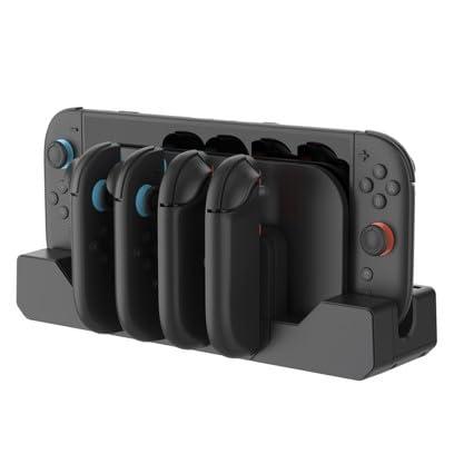 PETFROH Switch2 コントローラー充電スタンド（4 イン 1）：Nintendo（任天堂）Switch2 本体及び Switch2 コントローラーに対応