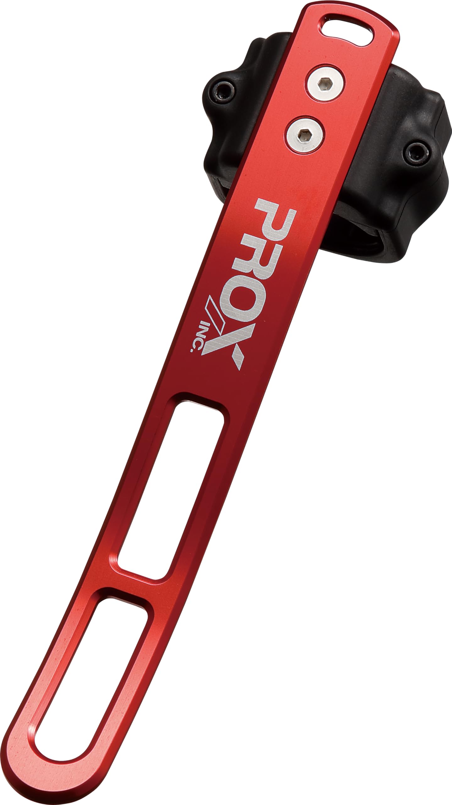 タモホルダー スリムボディ Mサイズ レッド 全長180mm 重さ75g 取付対応直径29.9~3...