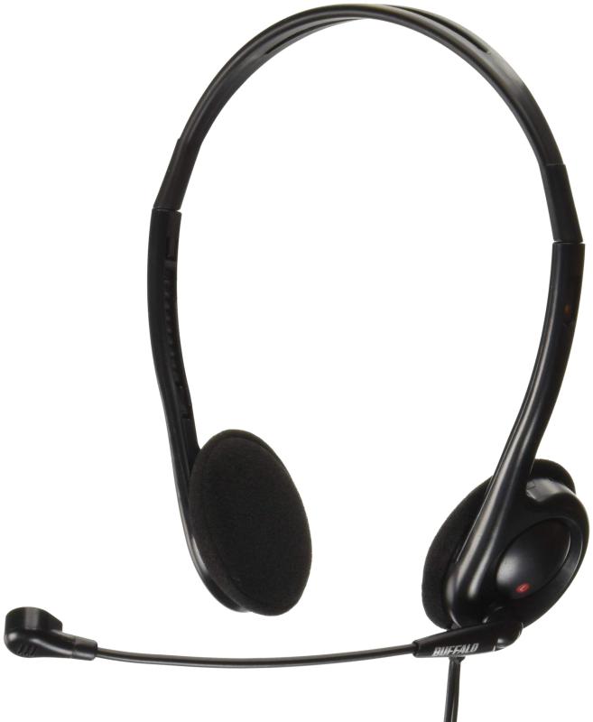 BUFFALO 両耳ヘッドバンド式ヘッドセット 4極