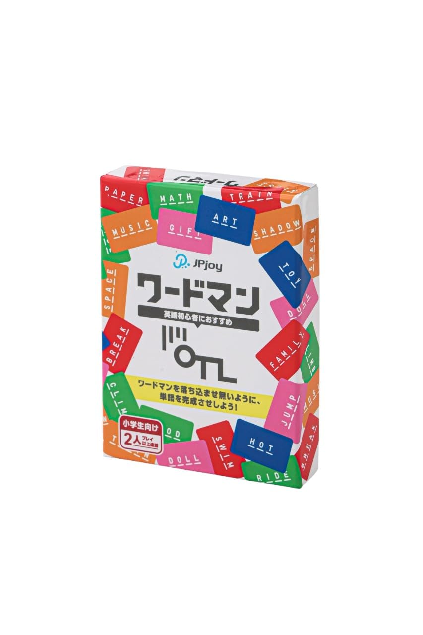 ・プレイ時間:約1020分 ・プレイ人数:24人 ・対象年齢:小学生以上 ・内容物:単語カード100枚、チャレンジカード4枚、白紙、ペン/鉛筆