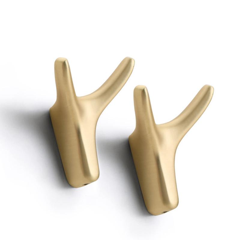 Dekori 壁掛けフック ウォールハンガーおしゃれ ウォールフック 壁整理フック 北欧風鹿の角 壁飾りコート 洋服帽子掛け 吊り下げ収納 落下防止 ネジ付きドアフック 玄関 浴室 寝間 台所 キッ