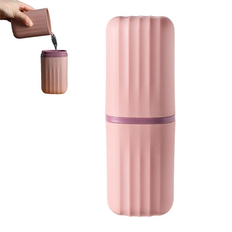 歯ブラシケース トラベル歯ブラシカップ 携帯歯ブラシ コップ付き 大人 小型 軽量 歯磨き タオル収納 歯磨きセット 歯磨きコップ 歯ブラシ容器 多機能 収納容器 防水 男女兼用トラベル 出