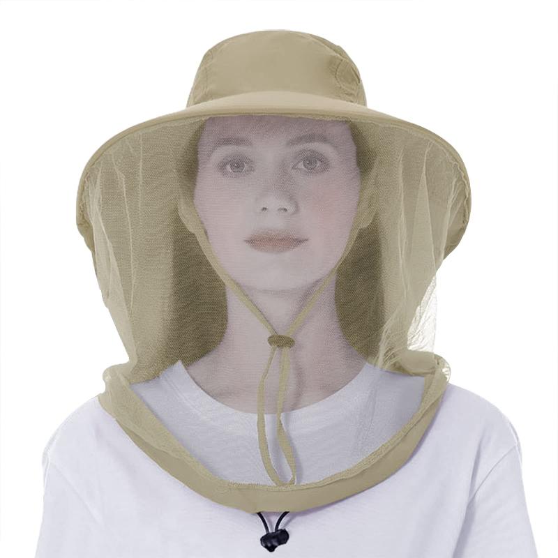 [Afindern] 虫除け 帽子 ネット 日よけ帽子 農作業 虫よけ 日よけハット 通気 軽量 おしゃれ つば広 360°保護 軽量 折りたたみ ガーデニング 畑仕事 養蜂 釣り 登山 アウトドア 男女兼用 4色