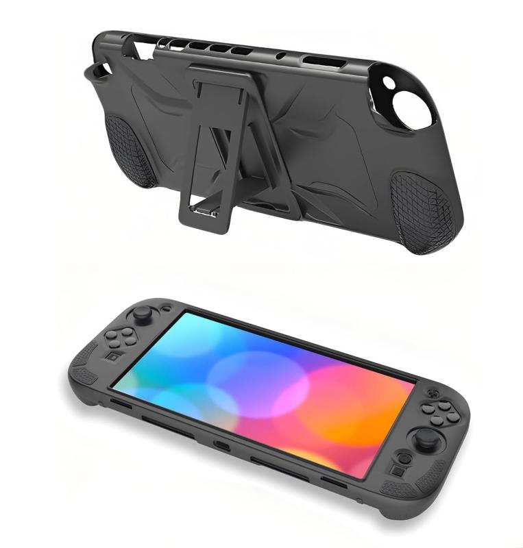 Nintendo Switch 2 対応シリコンカバー保護ケース スタンド付き 握り疲れ 対策 Switch2 用保護カバー 安全 子供用 人気 アクセサリー 柔らかい素材 薄型軽量設計 超耐衝撃 落下防止 指紋防止 防水