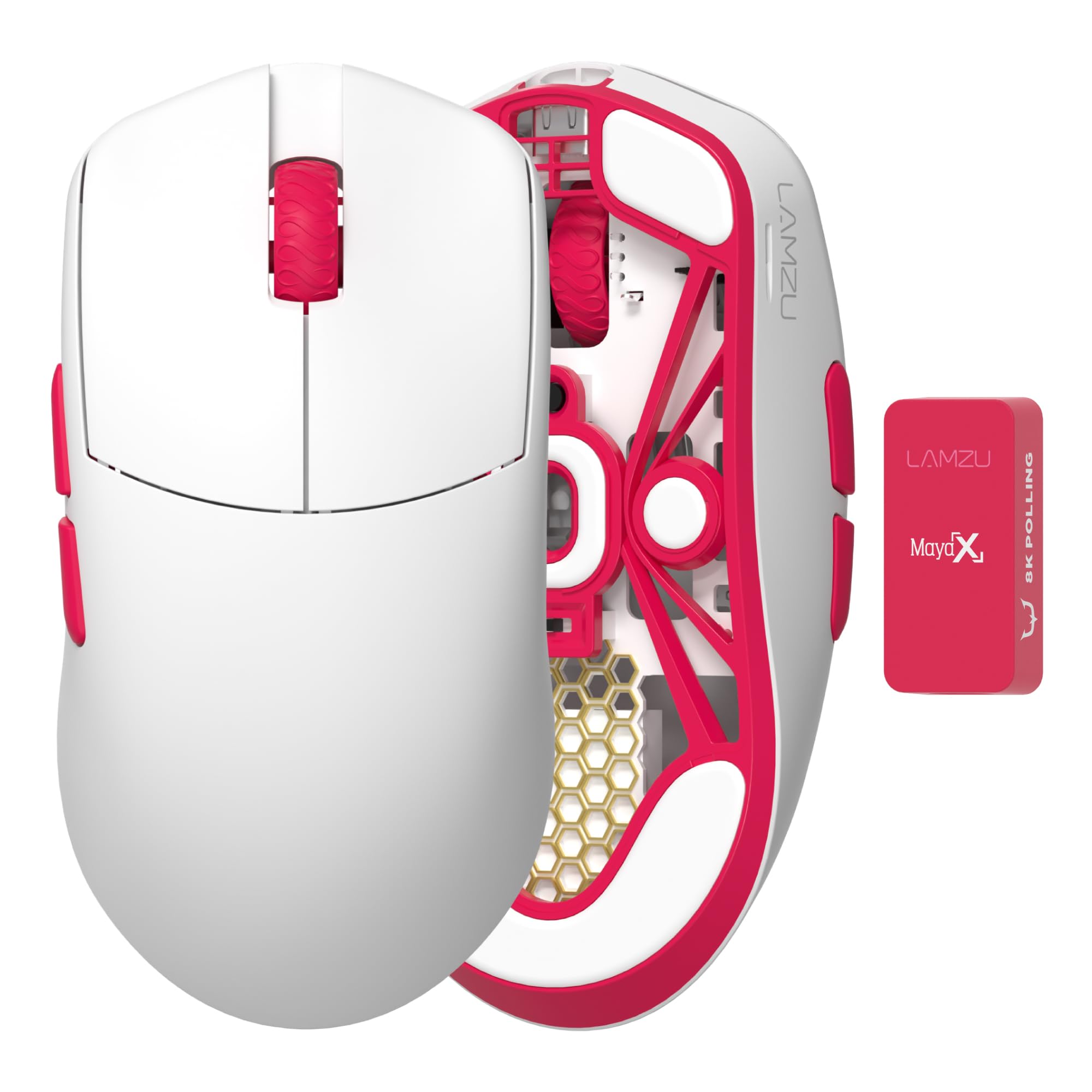 ゲーミングマウス 無線 軽量 47g ワイヤレス 充電式 Type-C接続 最大8000Hz ポーリングレート 光学式スイッチ Pixart 3950センサー搭載 30000DPI 高精度 高速応答 長時間駆動 最大80時間 esports PC周辺機