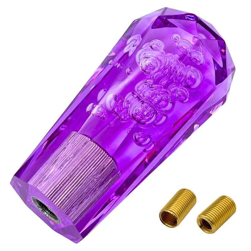 MARUHADO クリスタルシフトノブ 八角 汎用 トラック シフトレバー 変換アダプター付き M8 M10 M12 P1.25 MT